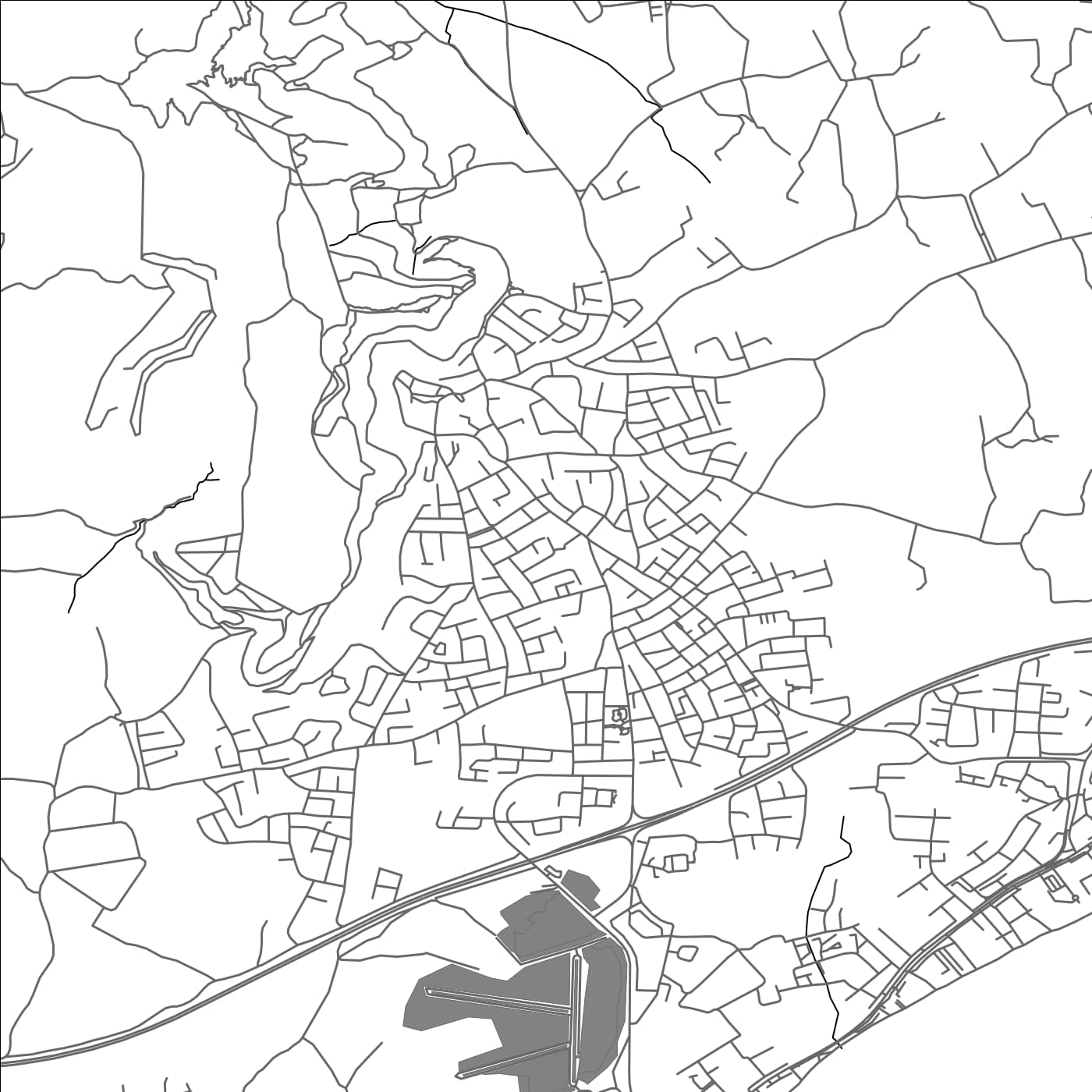 ROAD MAP OF VORÓKLINI, CYPRUS BY MAPBAKES