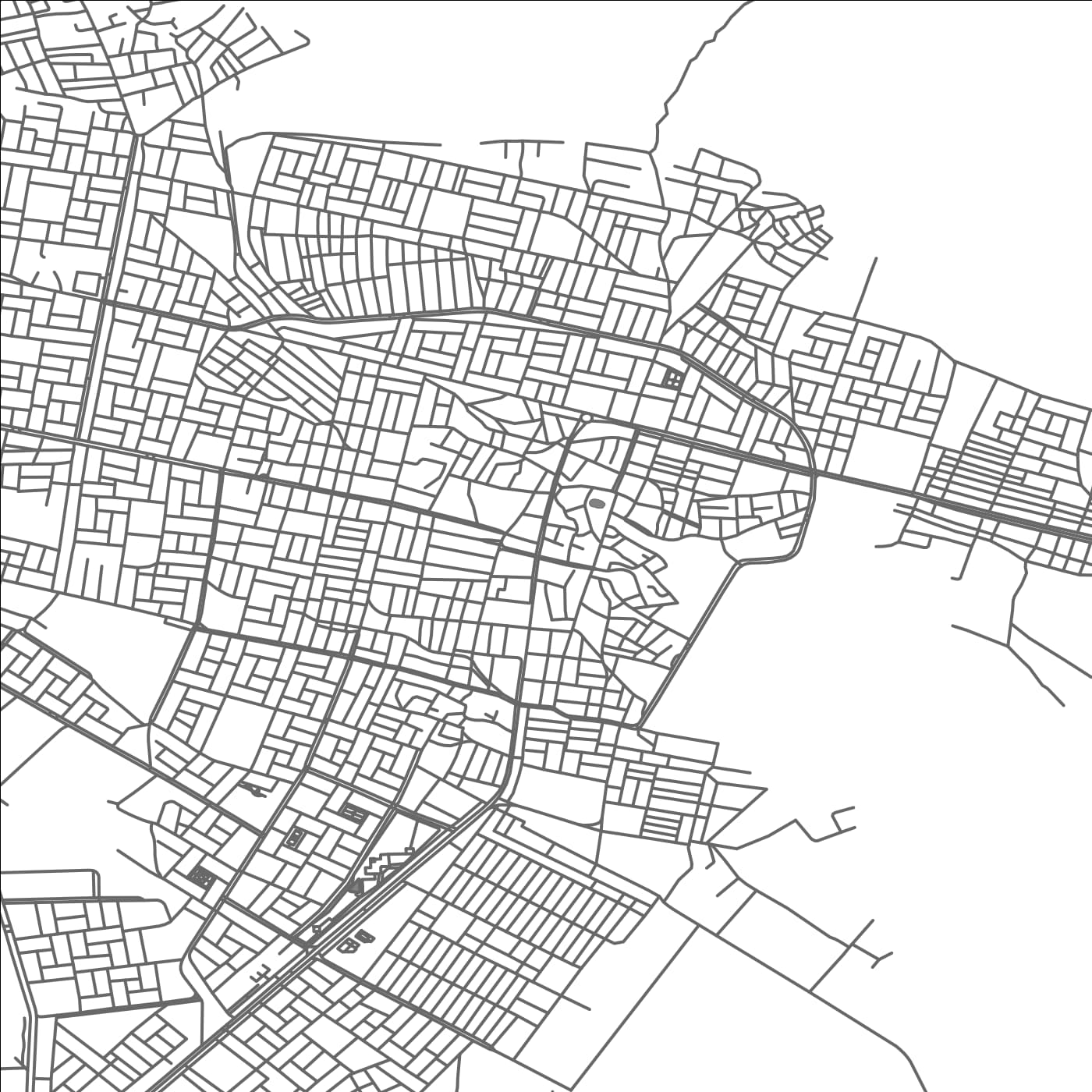 ROAD MAP OF RANIYAH, IRAQ BY MAPBAKES