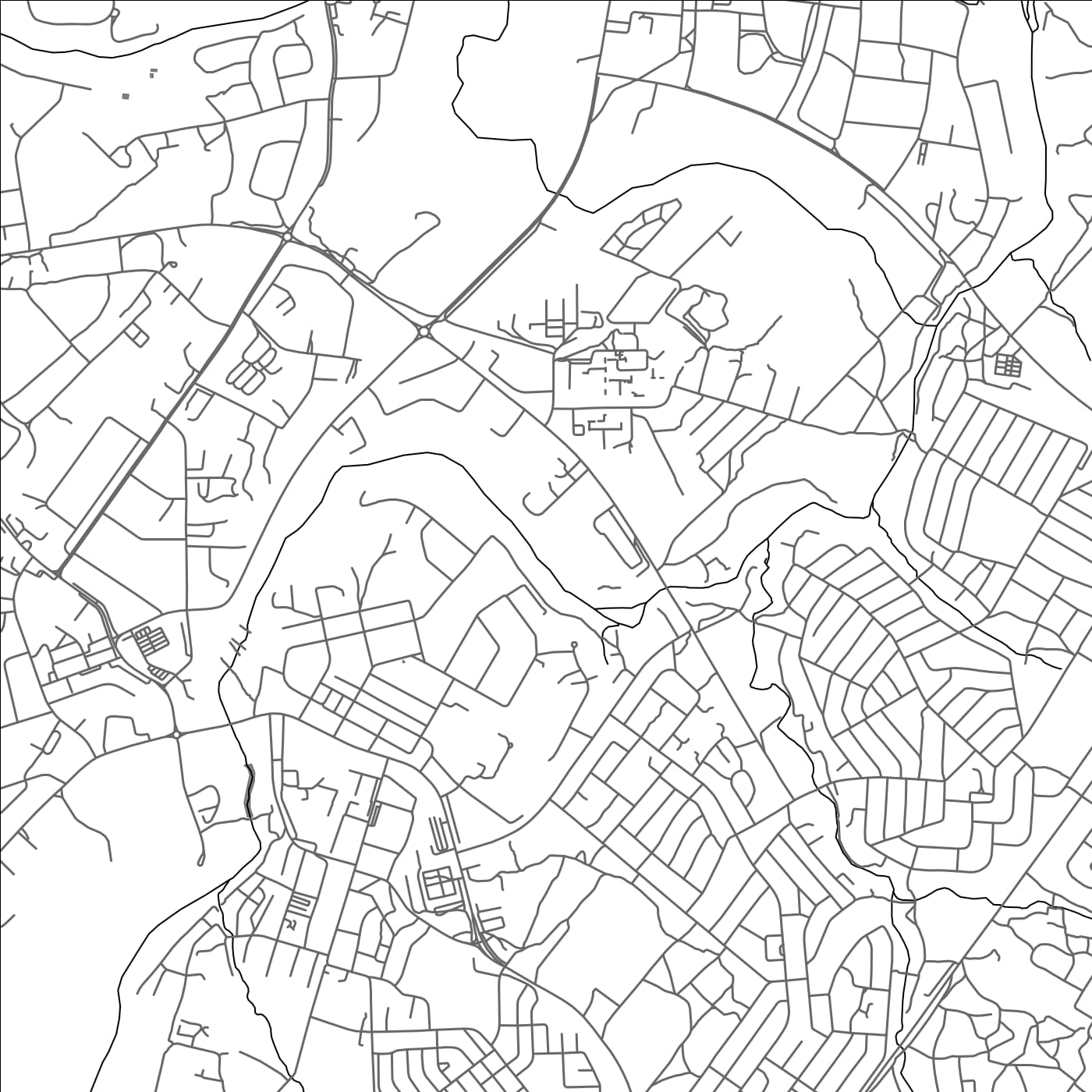 ROAD MAP OF LILONGWE, MALAWI BY MAPBAKES