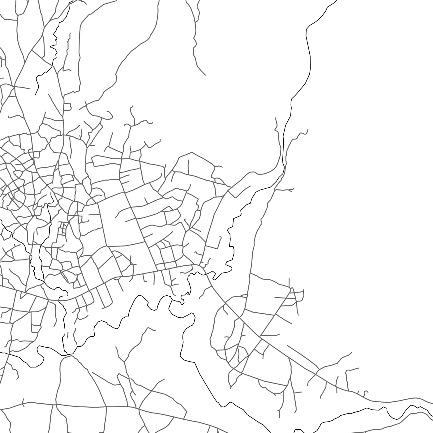ROAD MAP OF RUMPHI, MALAWI BY MAPBAKES