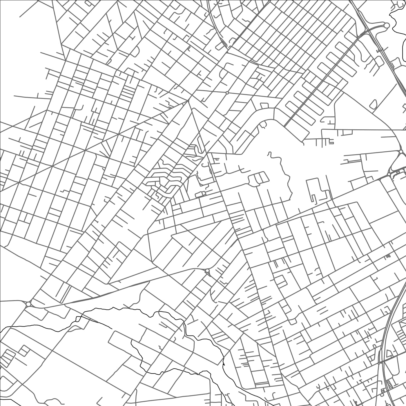 ROAD MAP OF CARREAU LA LIANE, MAURITIUS BY MAPBAKES