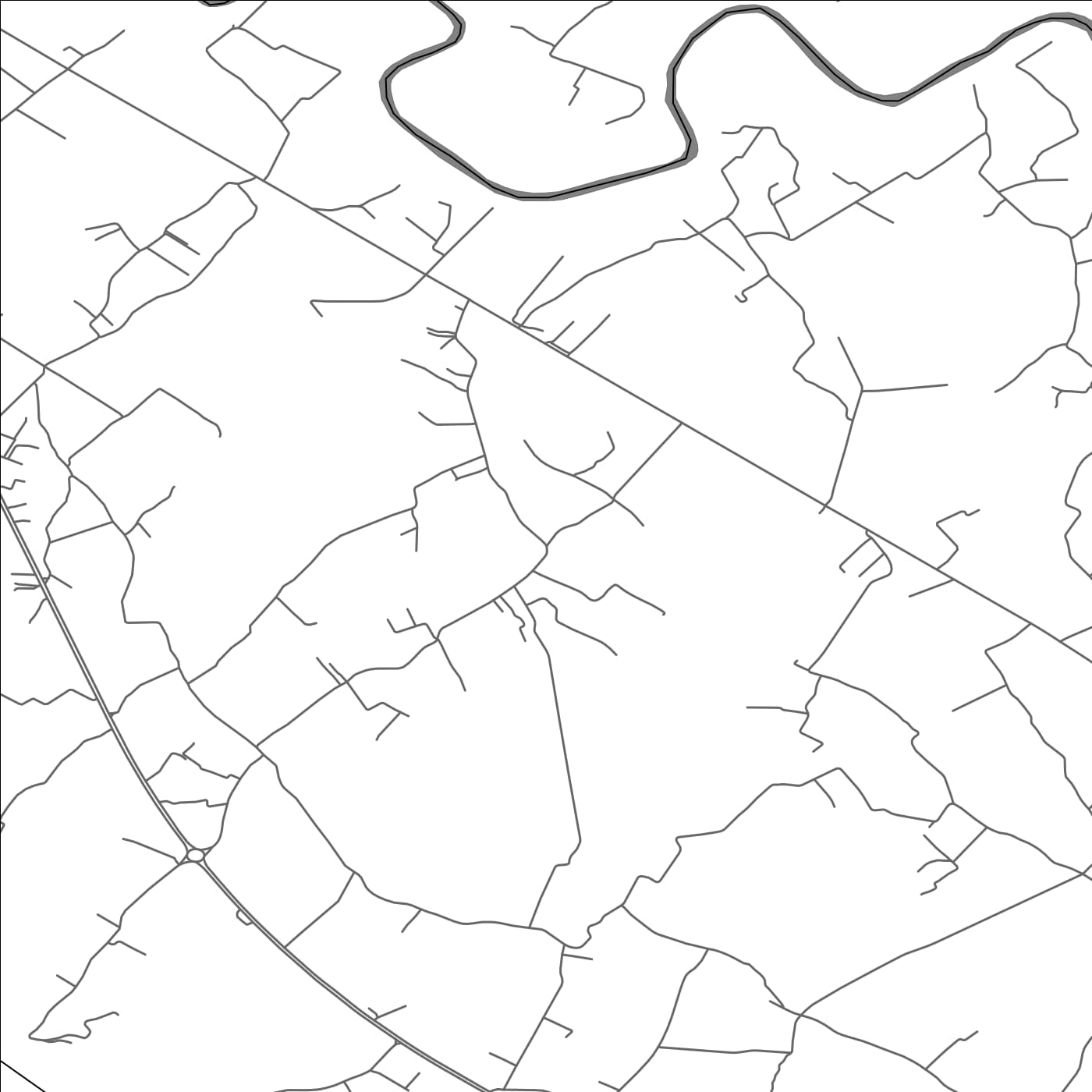 ROAD MAP OF JASTREB, MONTENEGRO BY MAPBAKES