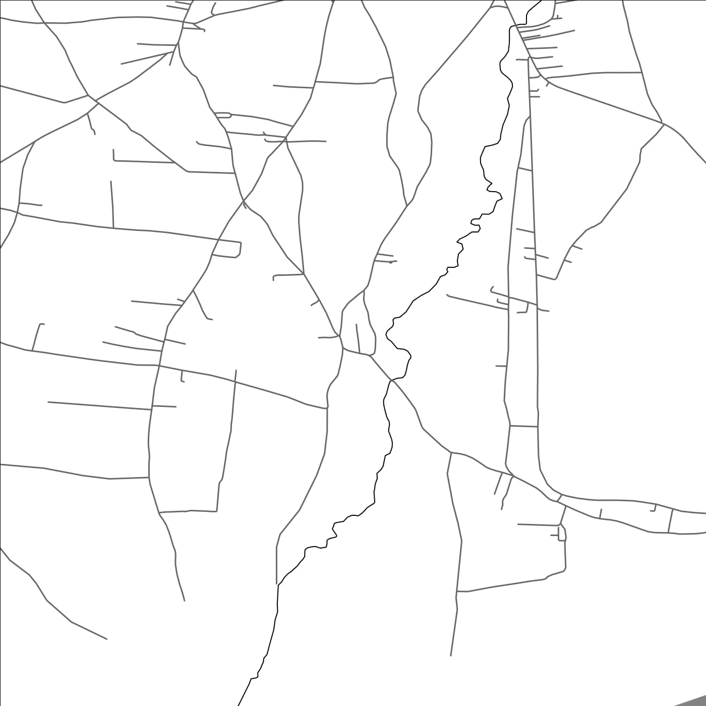 ROAD MAP OF KOTRABUDAN, MONTENEGRO BY MAPBAKES