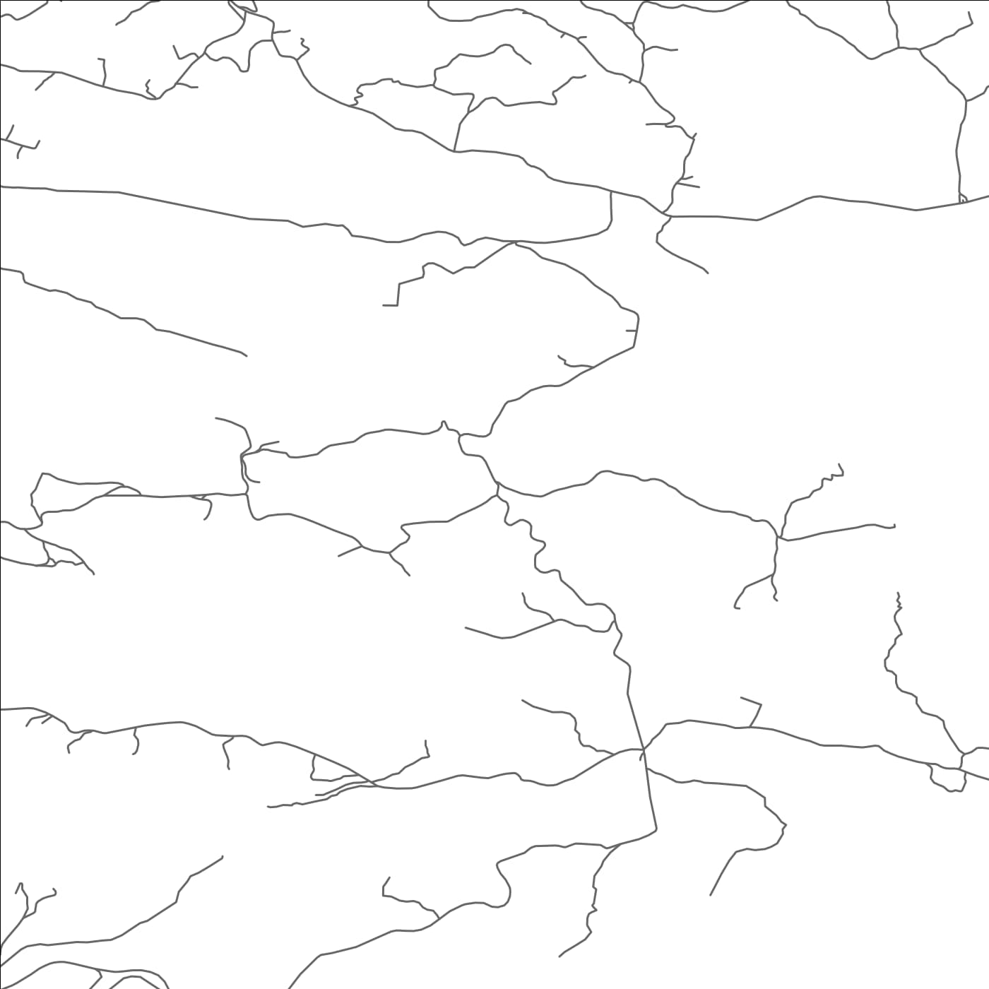 ROAD MAP OF KUNJE, MONTENEGRO BY MAPBAKES