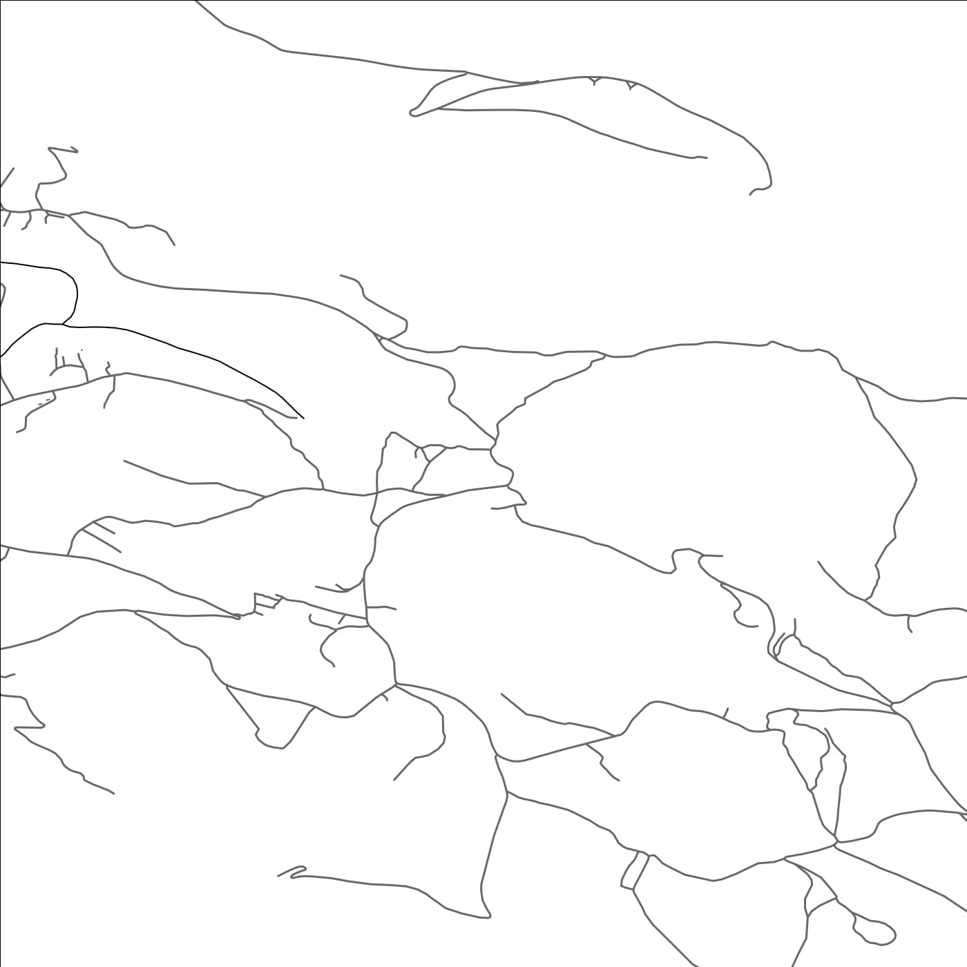ROAD MAP OF LUŠTICA, MONTENEGRO BY MAPBAKES