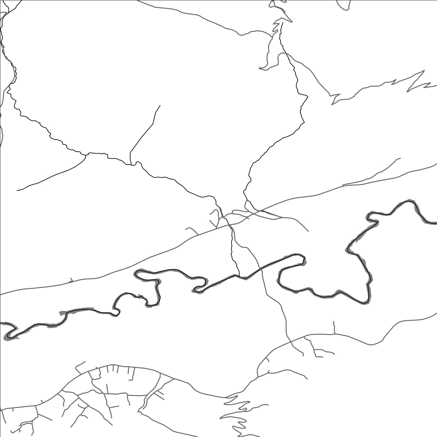 ROAD MAP OF MARTINOVIĆE, MONTENEGRO BY MAPBAKES
