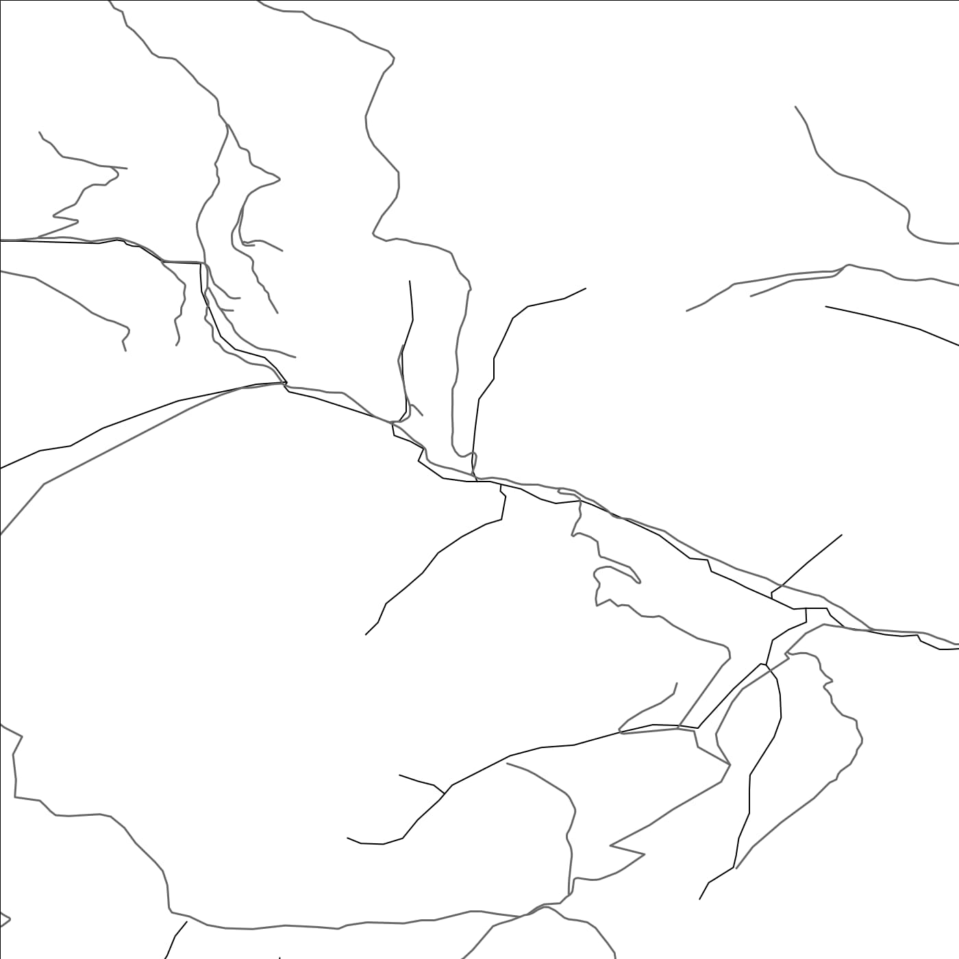 ROAD MAP OF PAUČINA, MONTENEGRO BY MAPBAKES