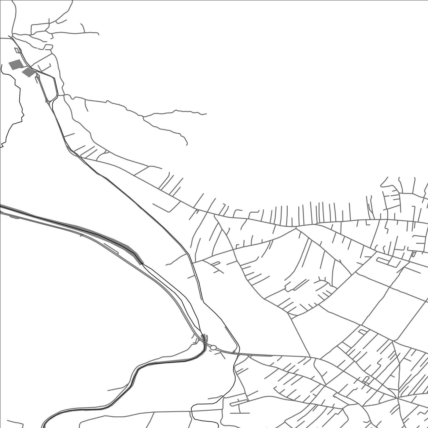 ROAD MAP OF STIJENA, MONTENEGRO BY MAPBAKES