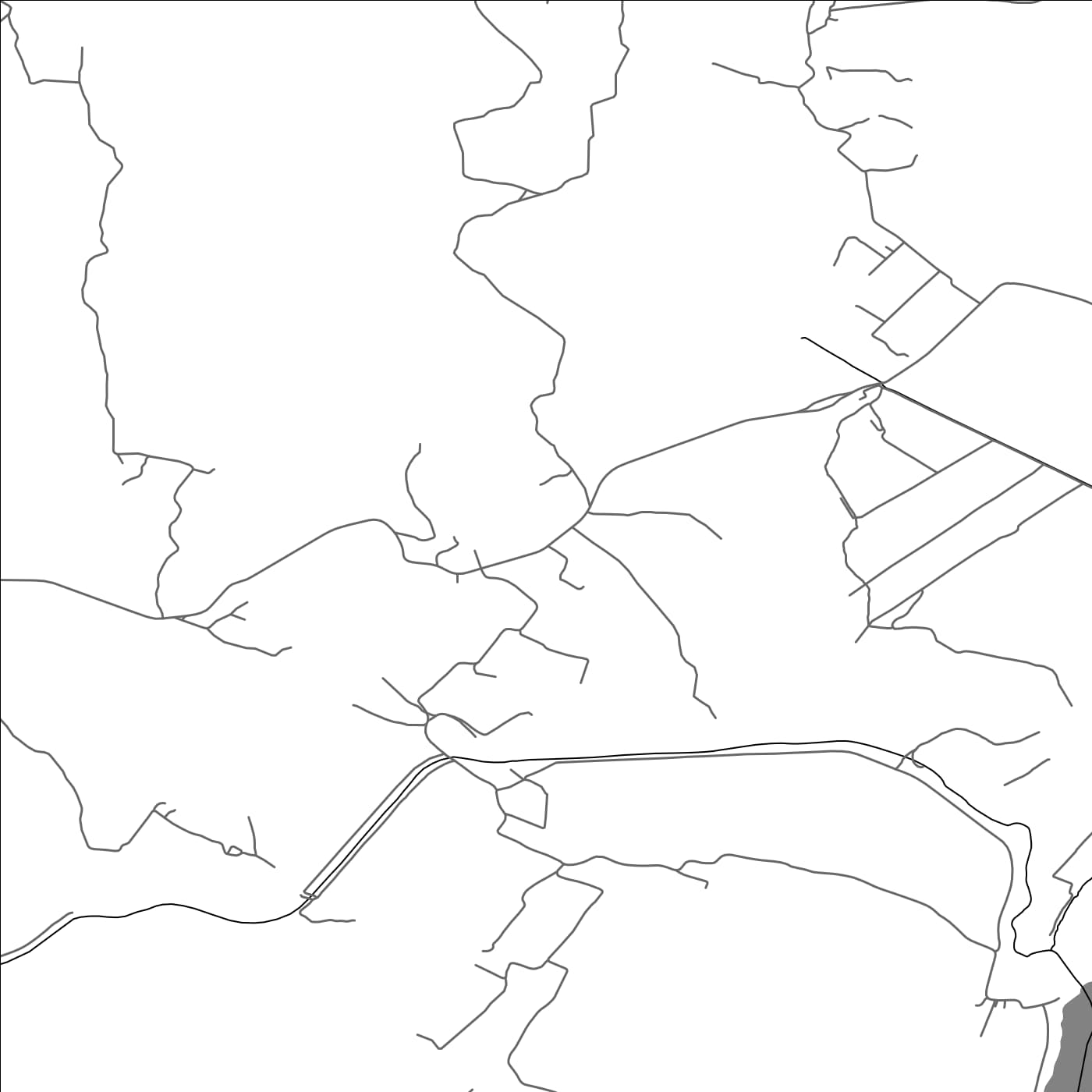 ROAD MAP OF SUKOBIN, MONTENEGRO BY MAPBAKES