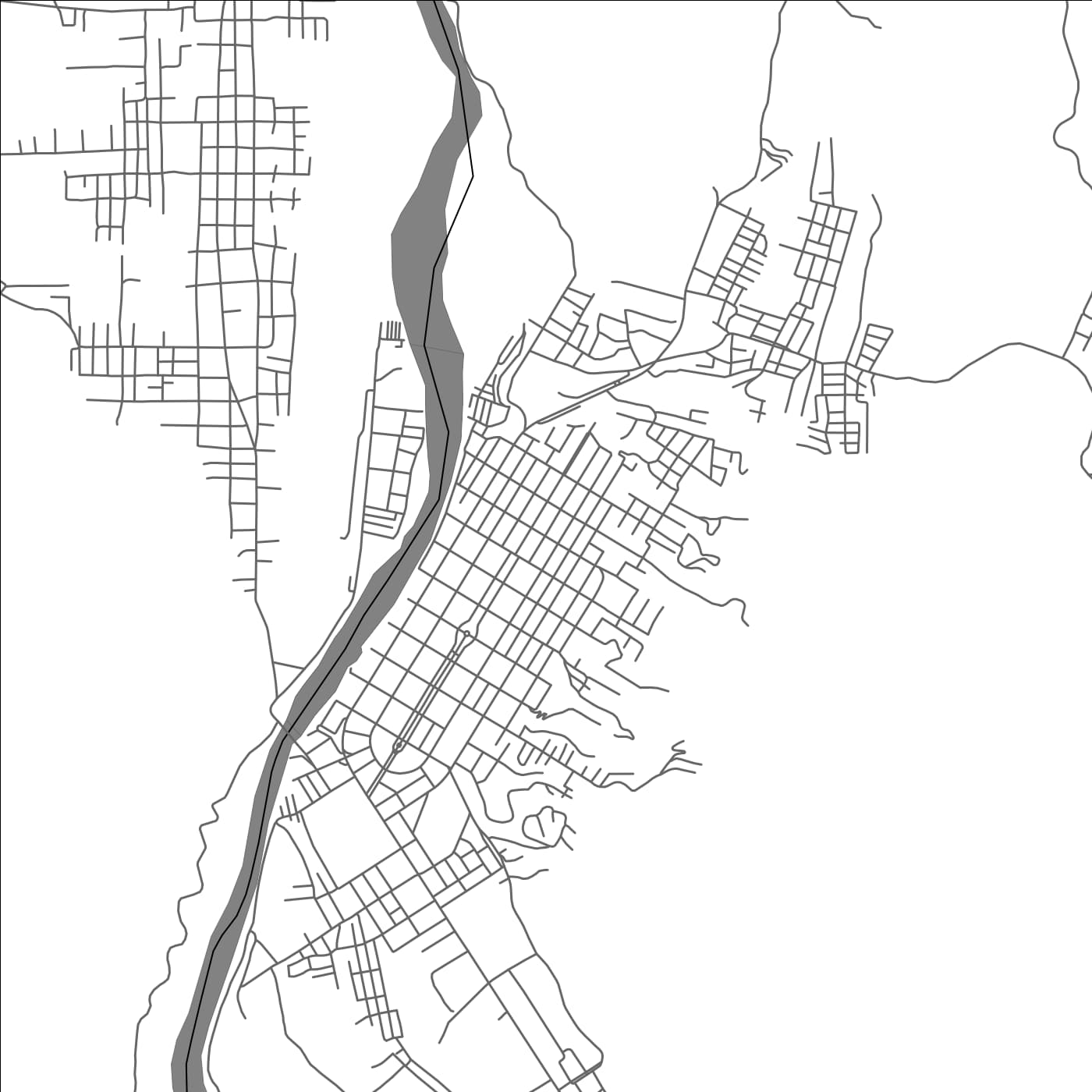 ROAD MAP OF TINGO MARIA, PERU BY MAPBAKES