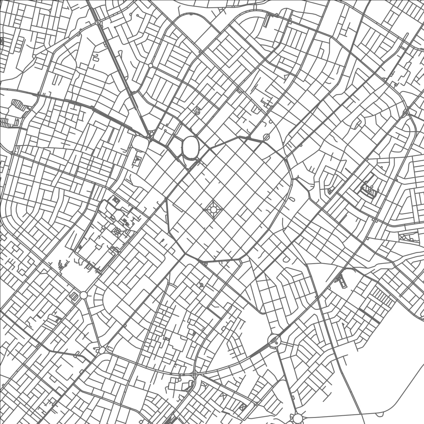 ROAD MAP OF TRUJILLO, PERU BY MAPBAKES