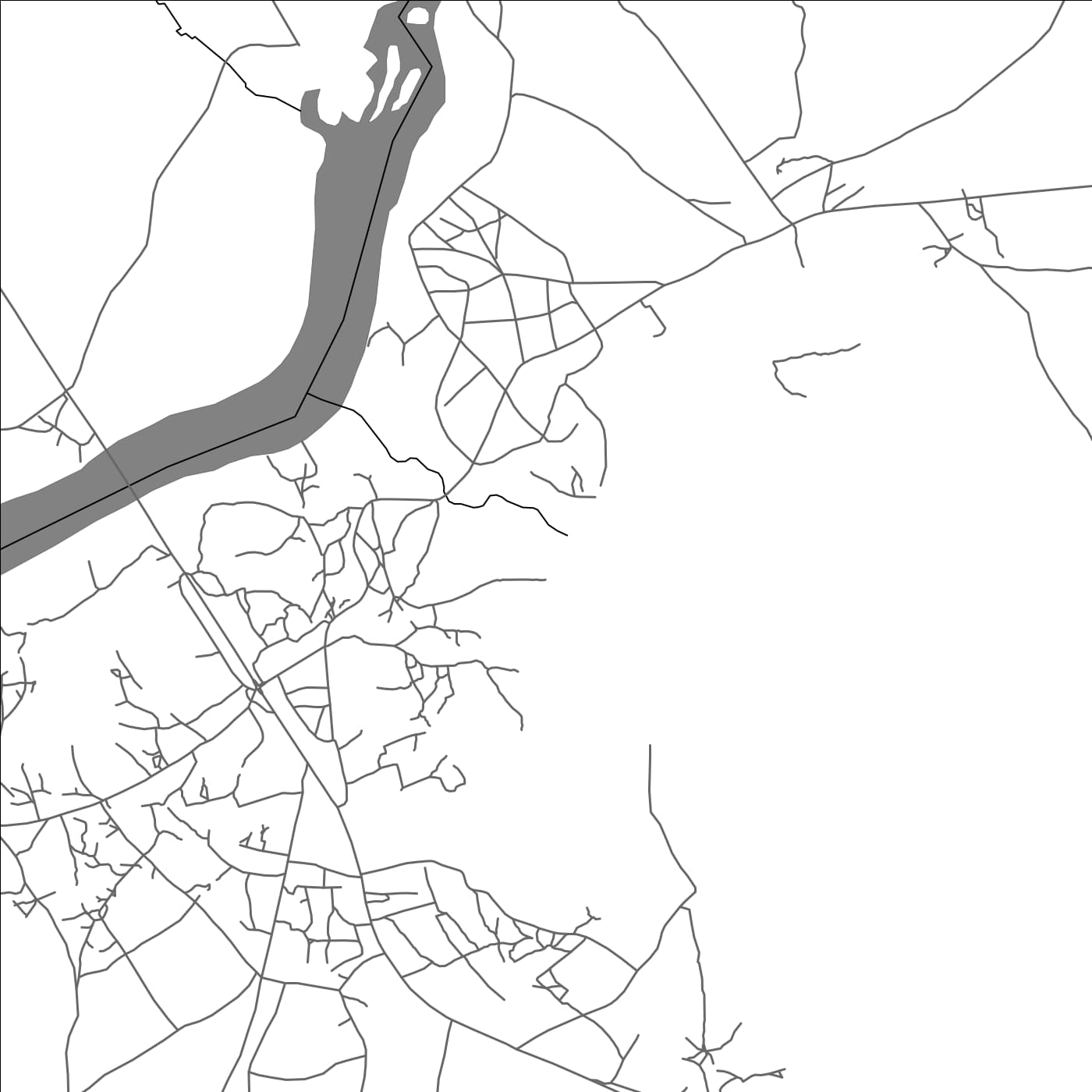 ROAD MAP OF KAMBIA, SIERRA LEONE BY MAPBAKES