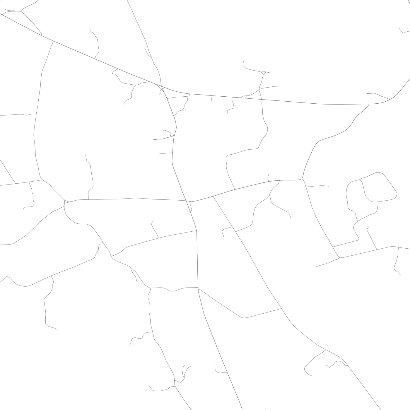 ROAD MAP OF BRIDGEWATER, CONNECTICUT BY MAPBAKES