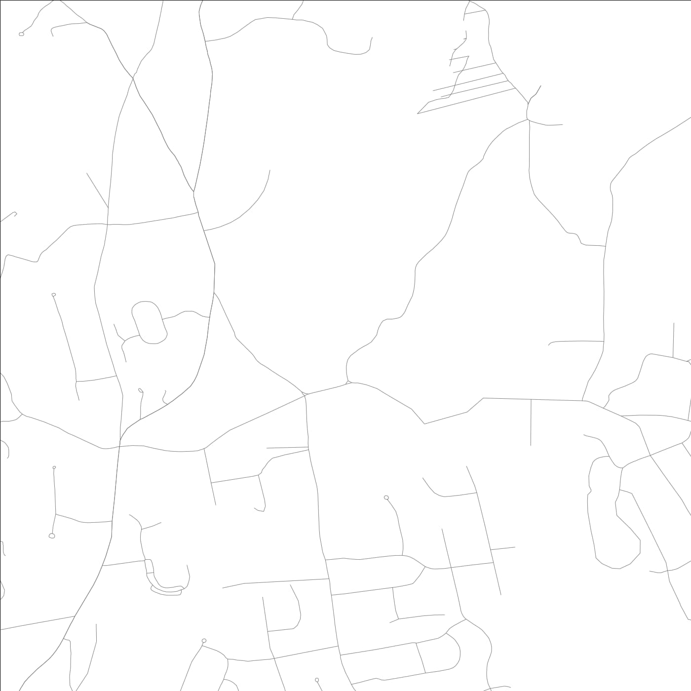 ROAD MAP OF EAST VILLAGE, CONNECTICUT BY MAPBAKES