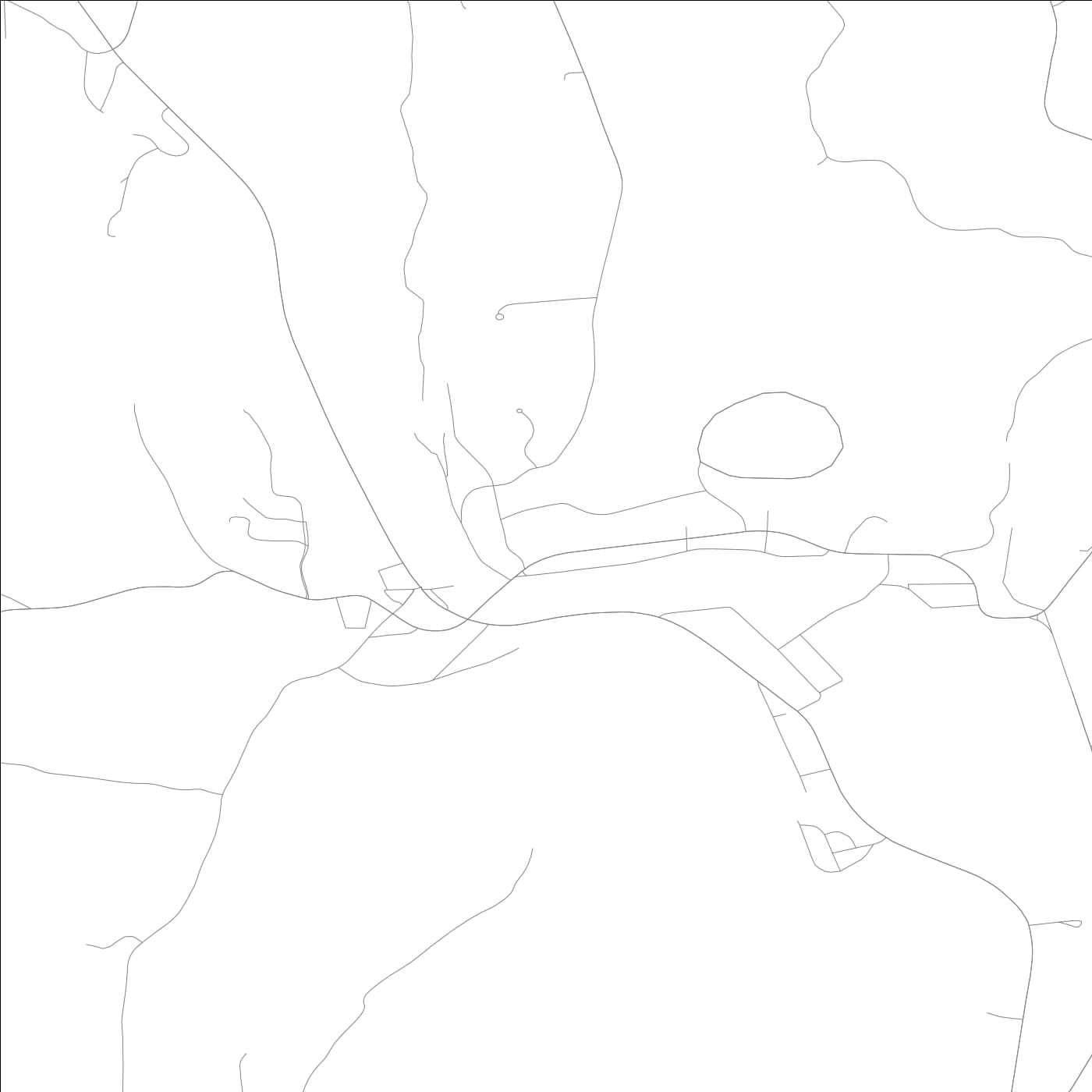 ROAD MAP OF NEW HARTFORD CENTER, CONNECTICUT BY MAPBAKES