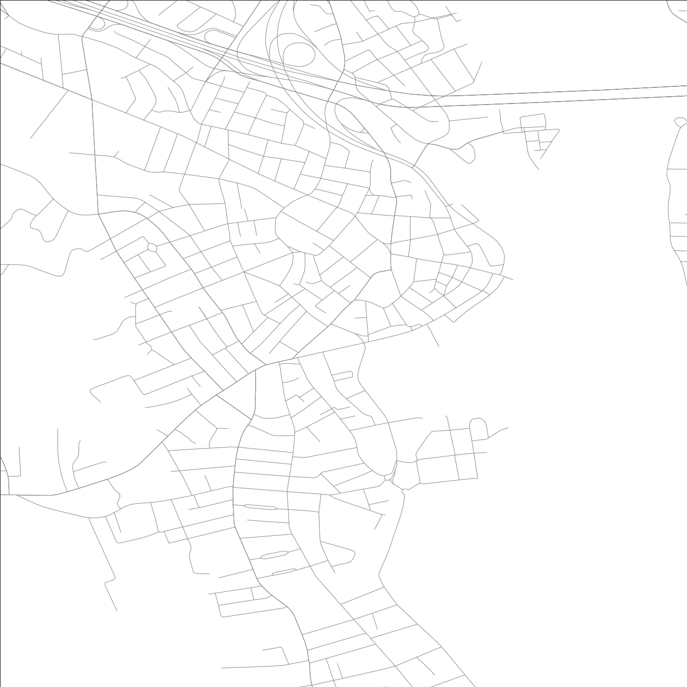 ROAD MAP OF NEW LONDON, CONNECTICUT BY MAPBAKES