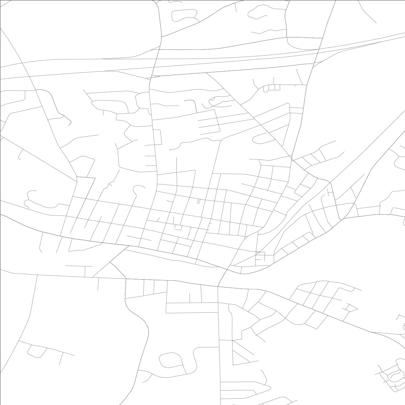 ROAD MAP OF WILLIMANTIC, CONNECTICUT BY MAPBAKES