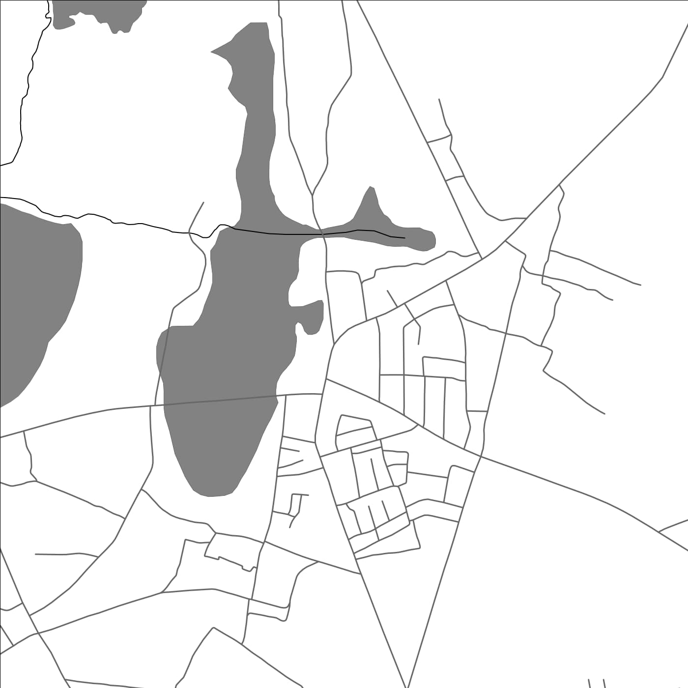 ROAD MAP OF KAWAMBWA, ZAMBIA BY MAPBAKES