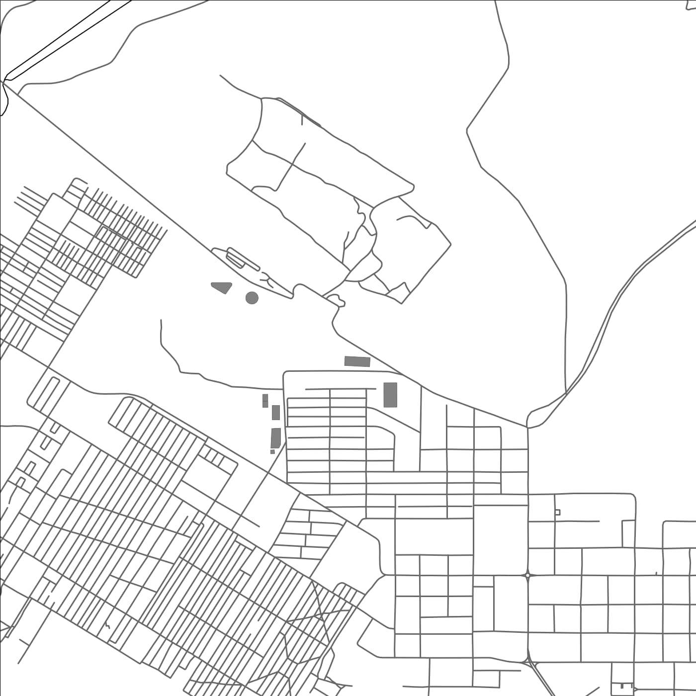 ROAD MAP OF MUFULIRA, ZAMBIA BY MAPBAKES