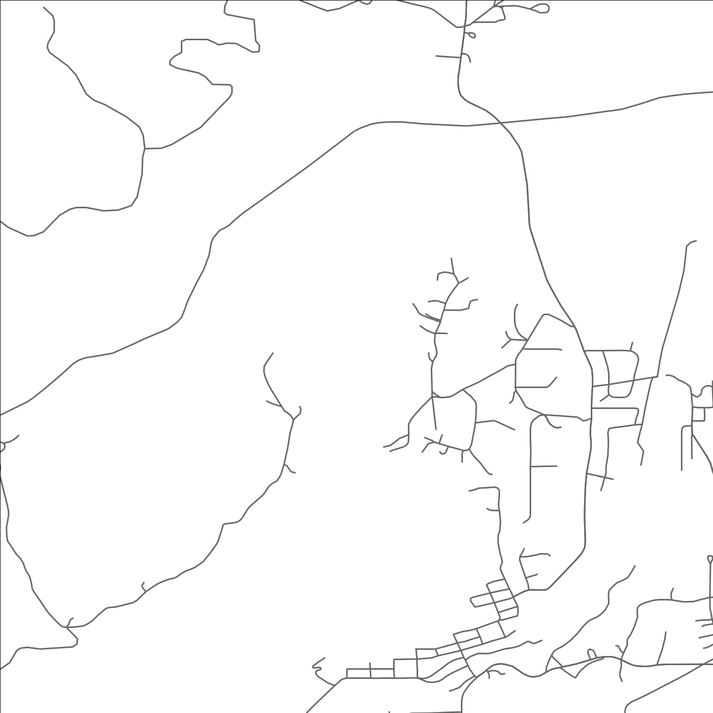 ROAD MAP OF WOODRUFF, SOUTH CAROLINA BY MAPBAKES