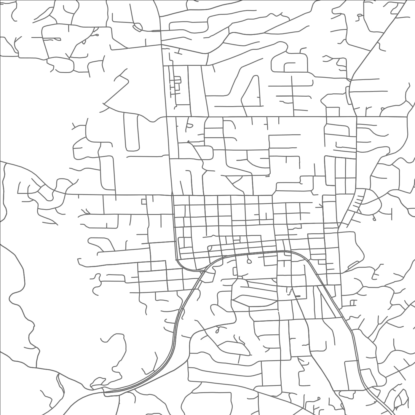 ROAD MAP OF ZION, SOUTH CAROLINA BY MAPBAKES