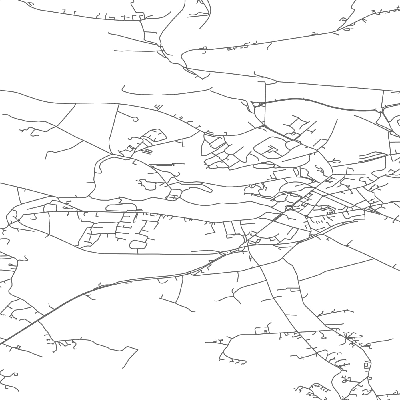 ROAD MAP OF WESTPORT, IRELAND BY MAPBAKES