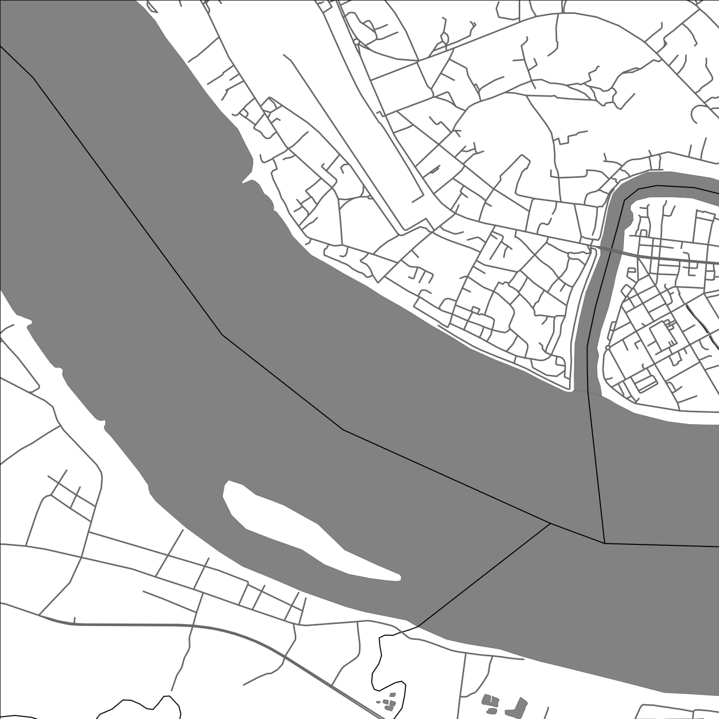 ROAD MAP OF PAKXÉ, LAOS BY MAPBAKES