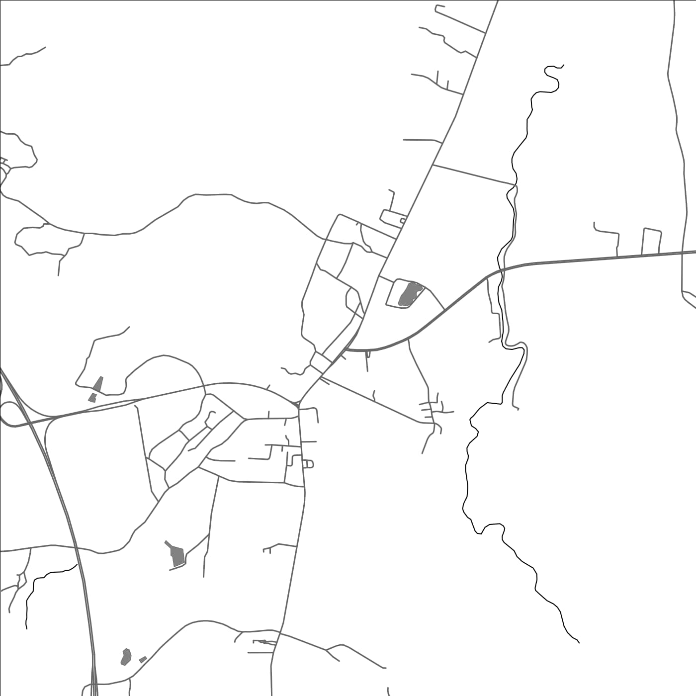 ROAD MAP OF PHÔN-HÔNG, LAOS BY MAPBAKES