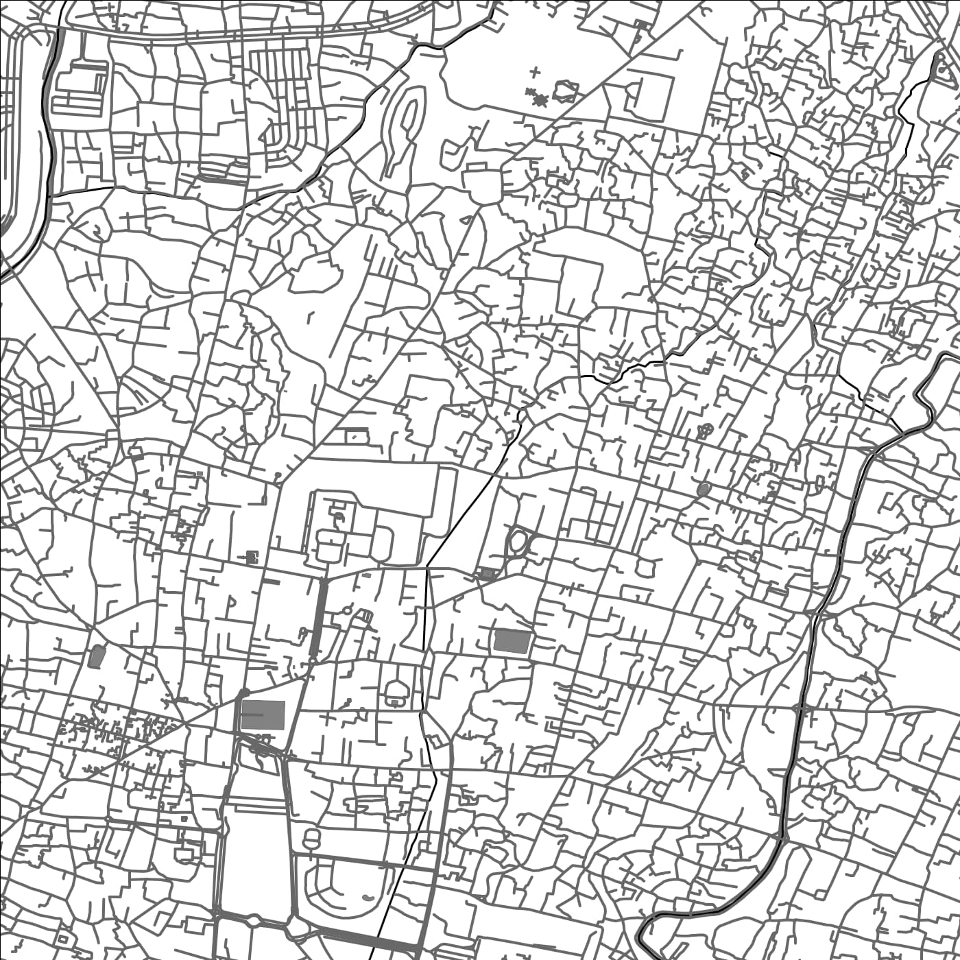 ROAD MAP OF KATHMANDU, NEPAL BY MAPBAKES