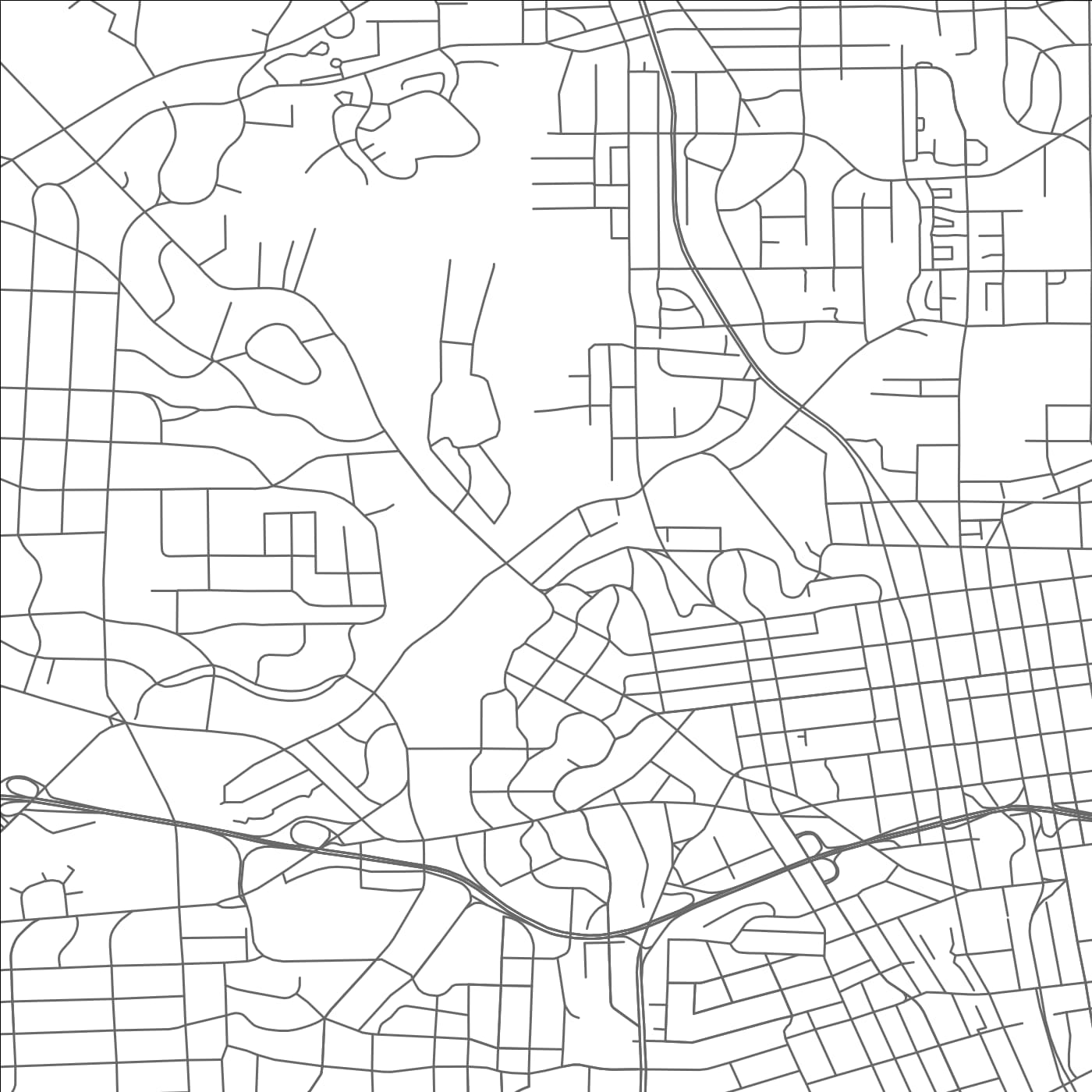 ROAD MAP OF WINSTON-SALEM, NORTH CAROLINA BY MAPBAKES