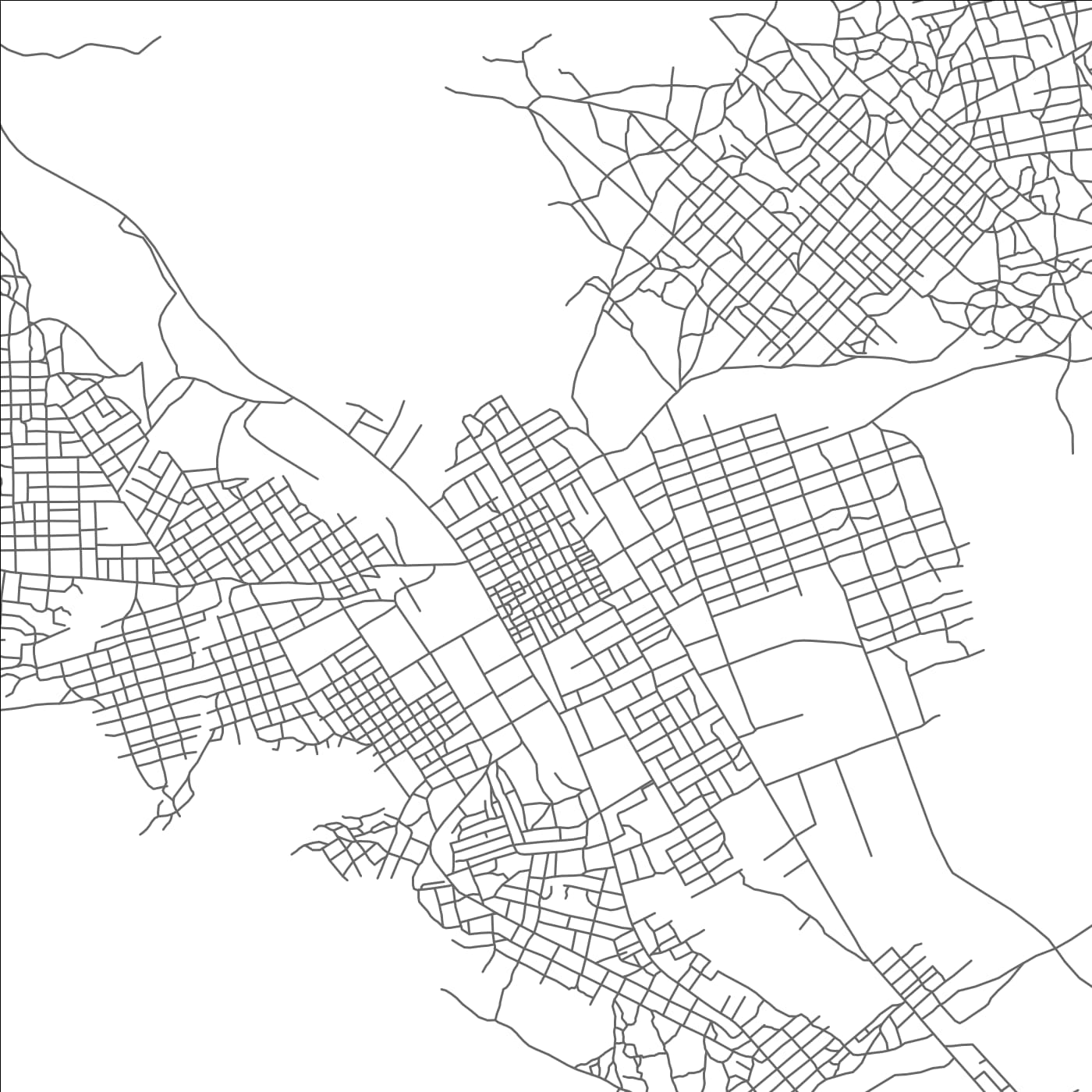 ROAD MAP OF KADUGLI, SUDAN BY MAPBAKES
