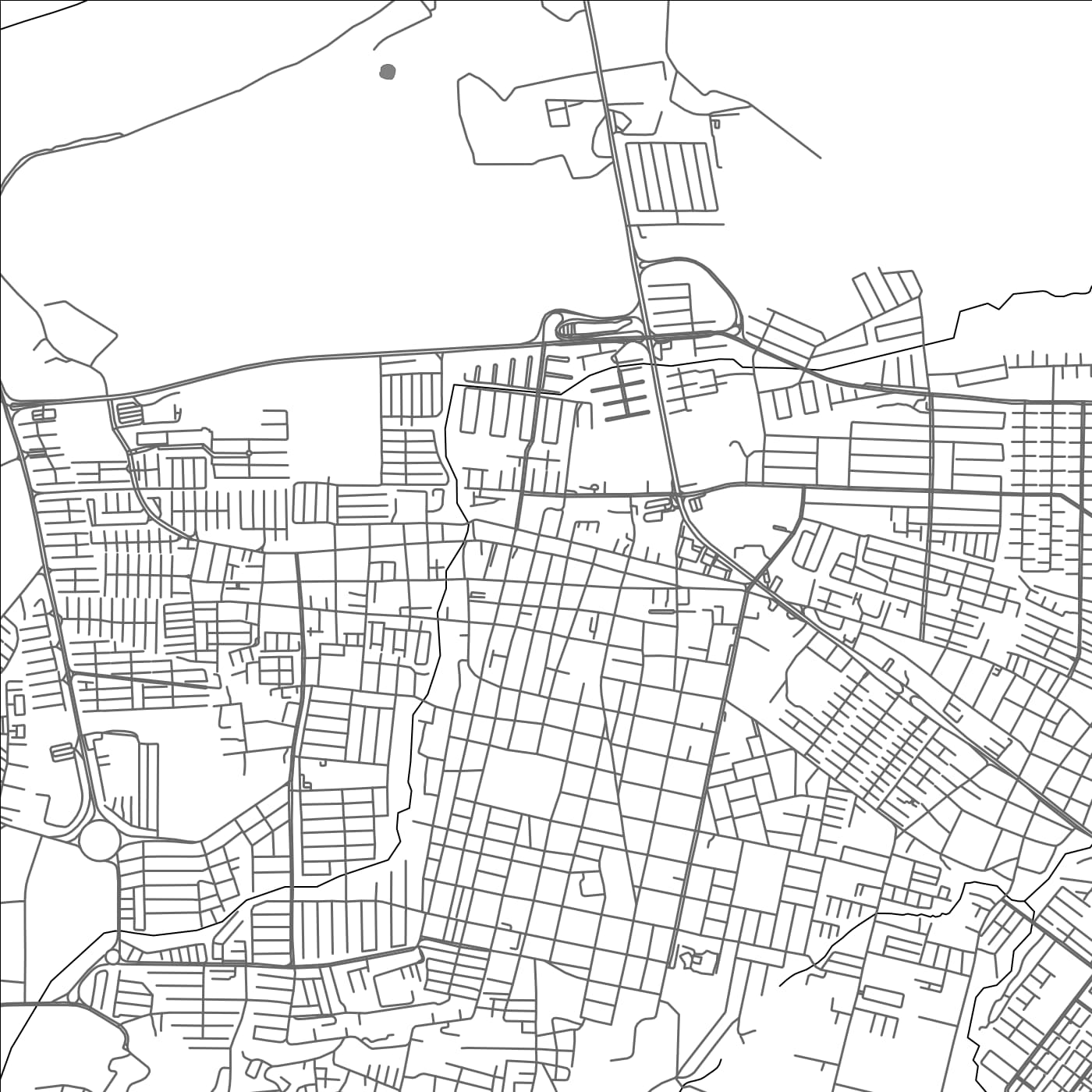 ROAD MAP OF CABUDARE, VENEZUELA BY MAPBAKES
