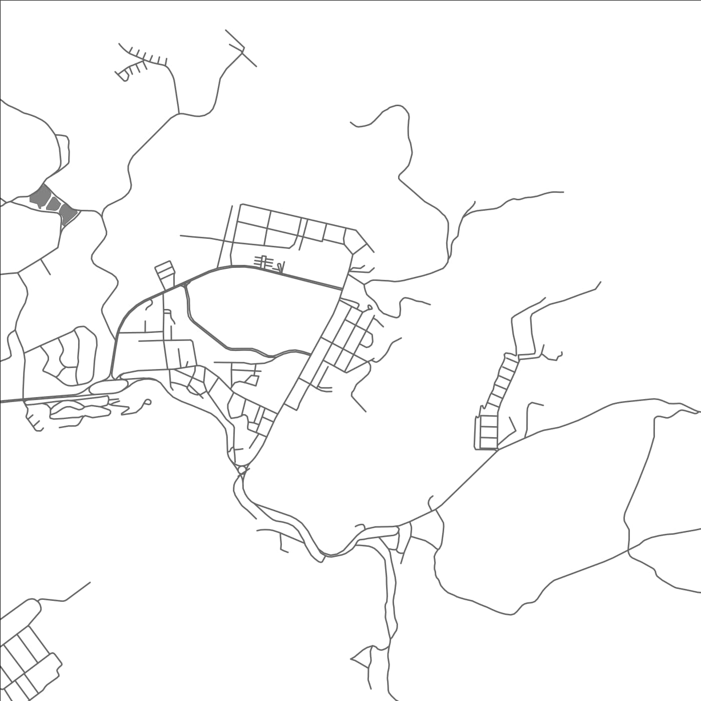 ROAD MAP OF GUANTA, VENEZUELA BY MAPBAKES