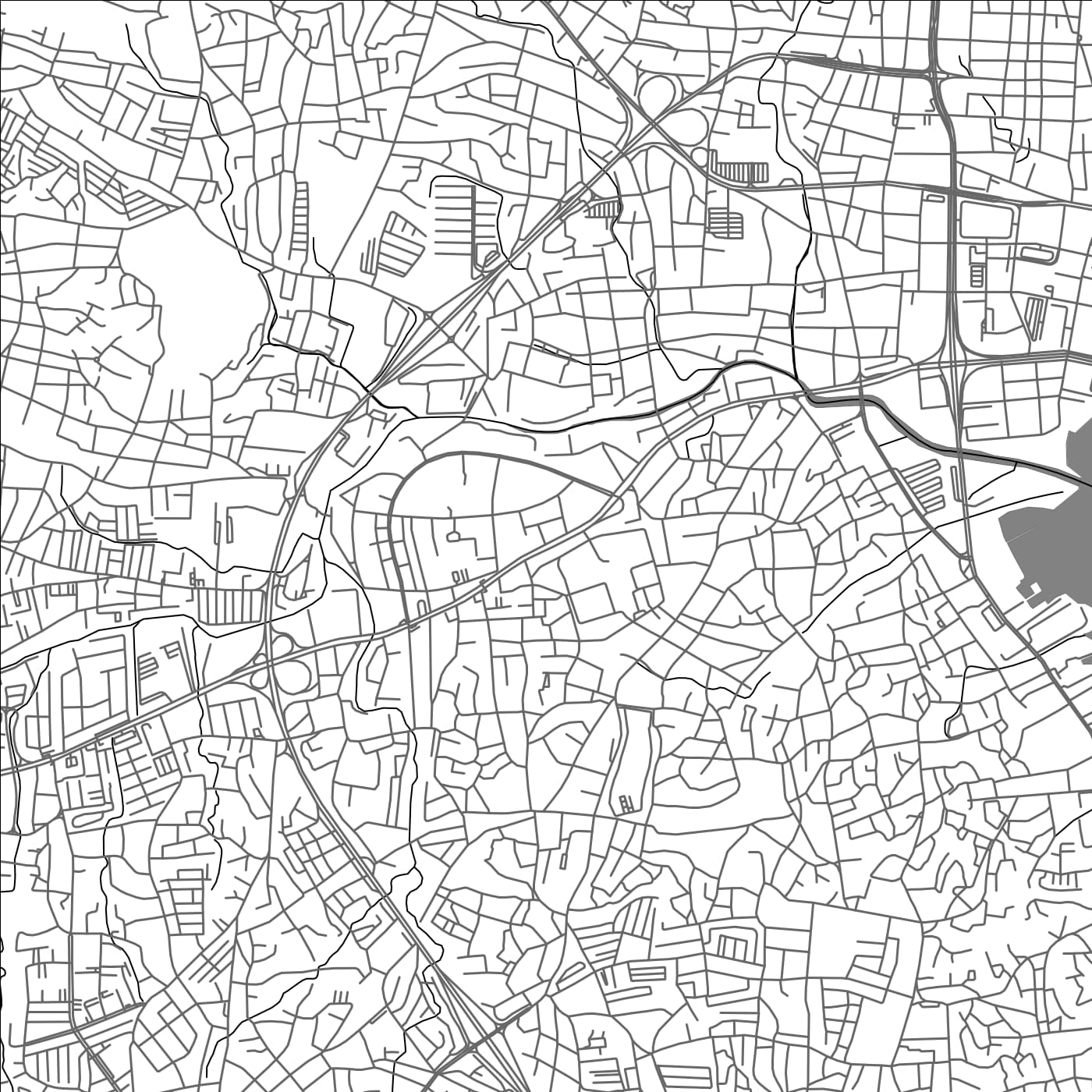 ROAD MAP OF MARACAIBO, VENEZUELA BY MAPBAKES