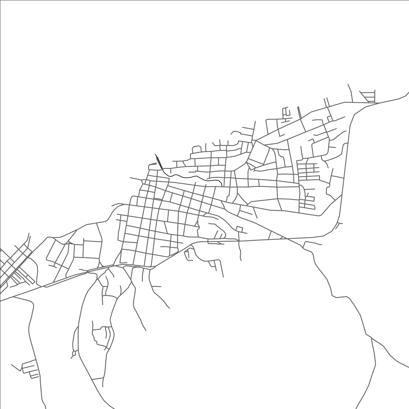 ROAD MAP OF PUERTO CUMAREBO, VENEZUELA BY MAPBAKES