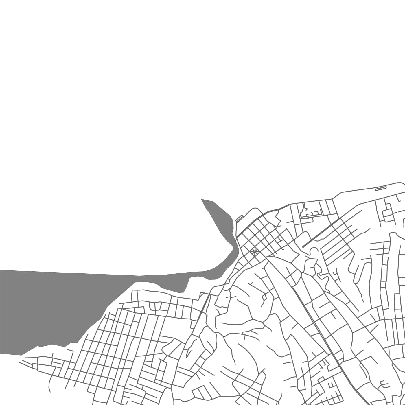 ROAD MAP OF PUERTO PIRITU, VENEZUELA BY MAPBAKES