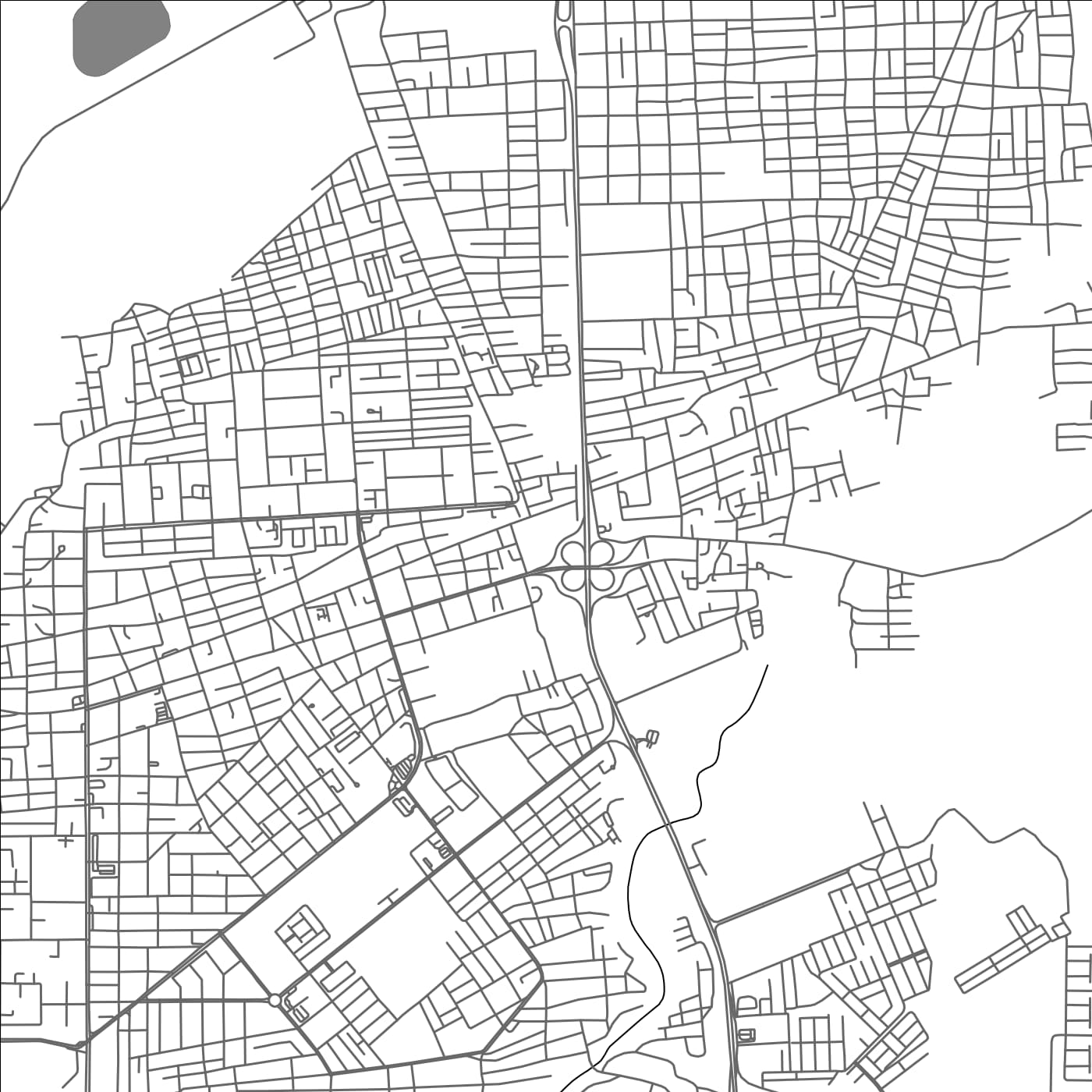 ROAD MAP OF PUNTO FIJO, VENEZUELA BY MAPBAKES