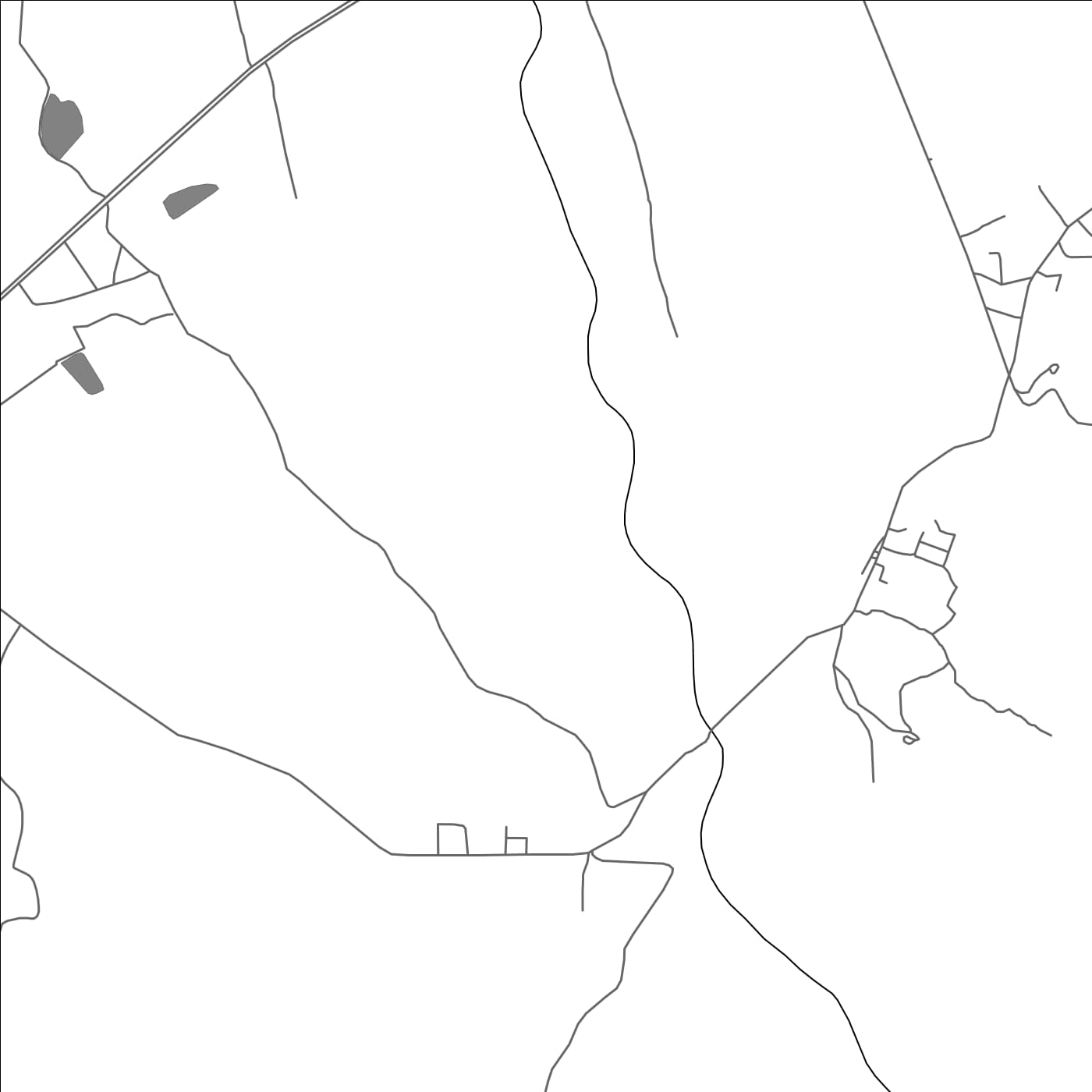 ROAD MAP OF QUIBOR, VENEZUELA BY MAPBAKES