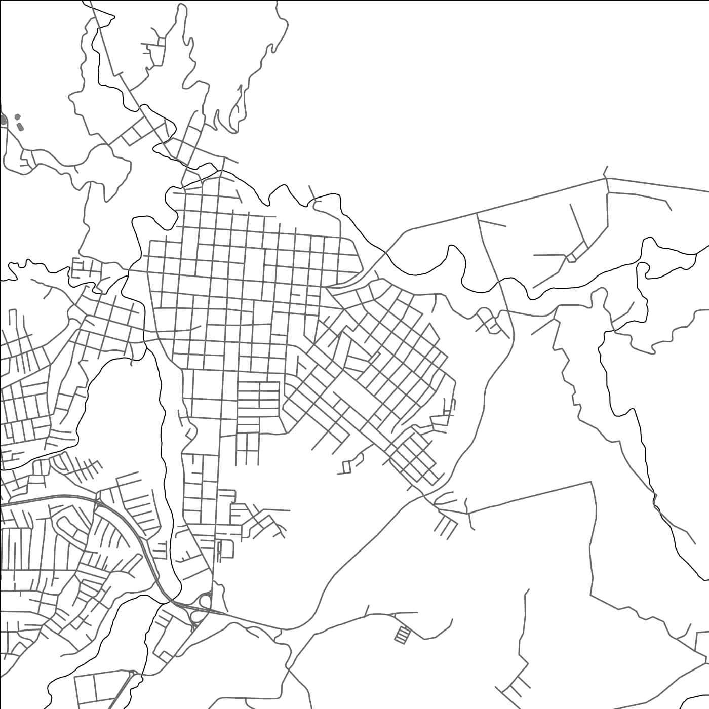 ROAD MAP OF RUBIO, VENEZUELA BY MAPBAKES