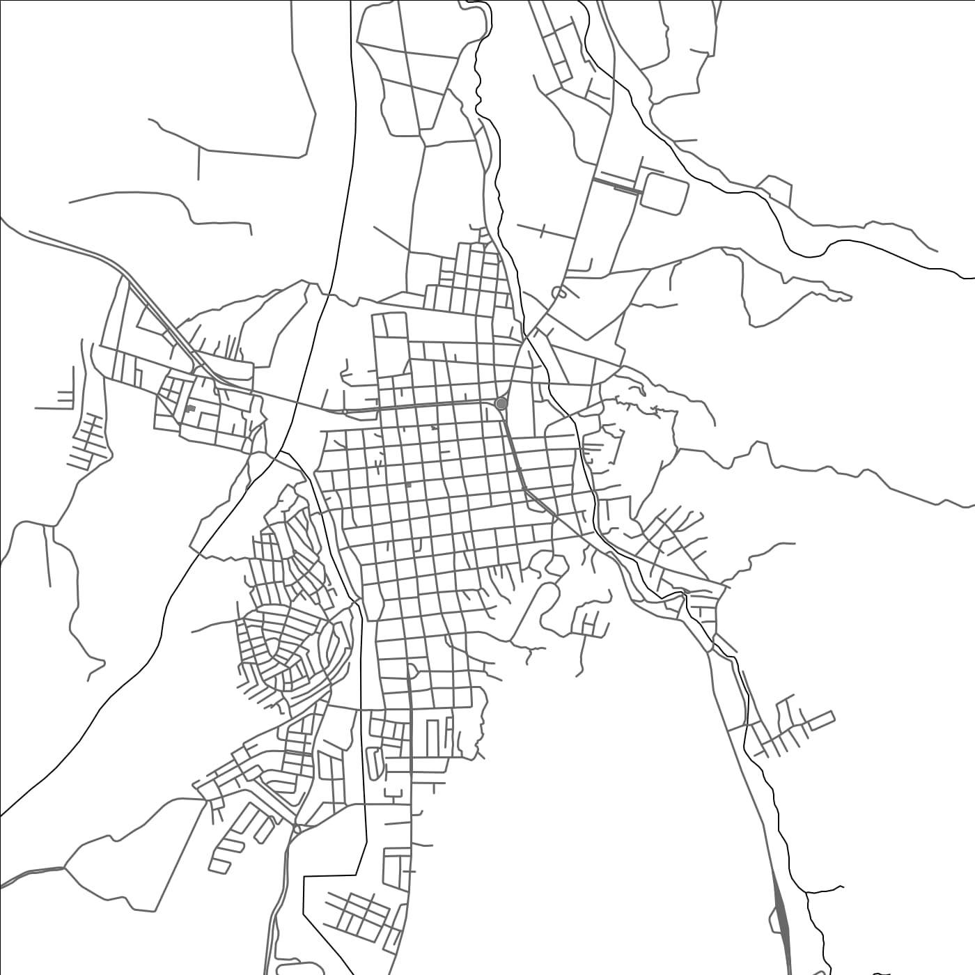 ROAD MAP OF SAN ANTONIO DEL TACHIRA, VENEZUELA BY MAPBAKES