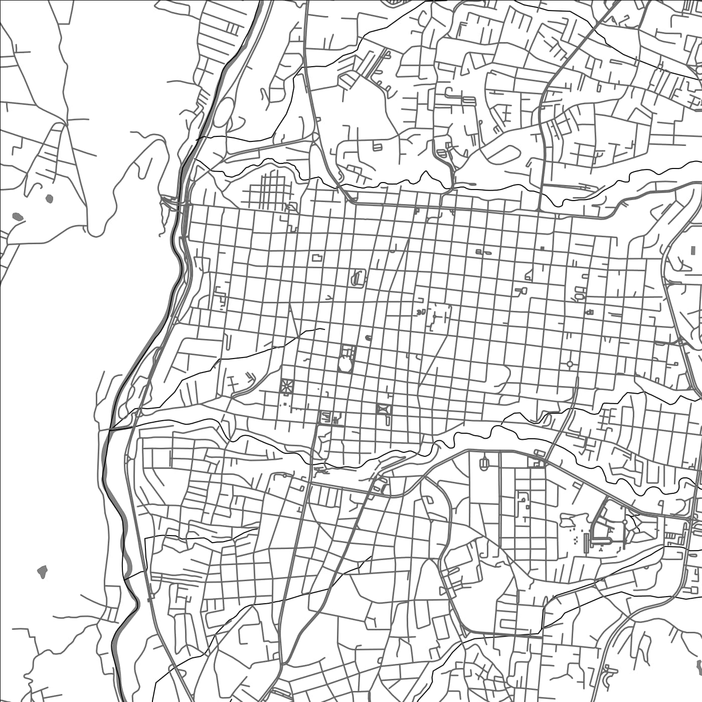 ROAD MAP OF SAN CRISTOBAL, VENEZUELA BY MAPBAKES