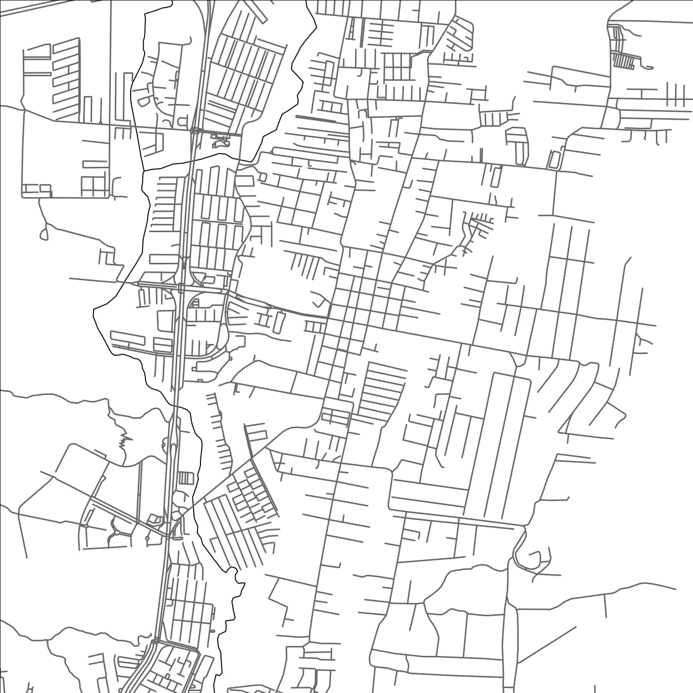 ROAD MAP OF SAN DIEGO, VENEZUELA BY MAPBAKES