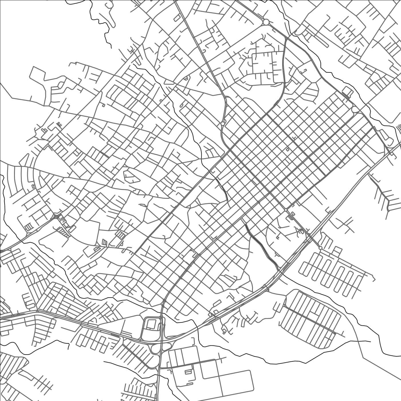 ROAD MAP OF SAN FELIPE, VENEZUELA BY MAPBAKES