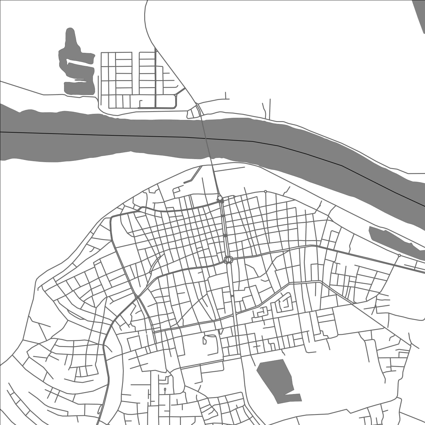 ROAD MAP OF SAN FERNANDO, VENEZUELA BY MAPBAKES