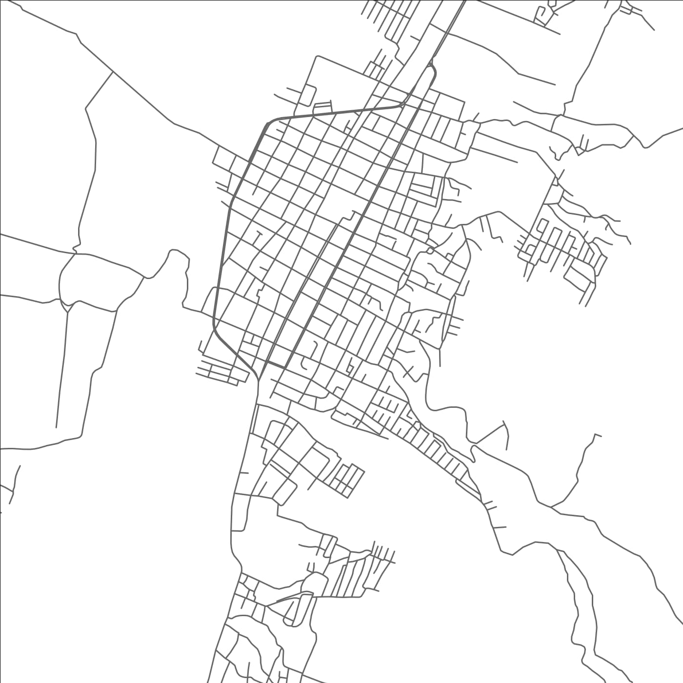 ROAD MAP OF SANARE, VENEZUELA BY MAPBAKES