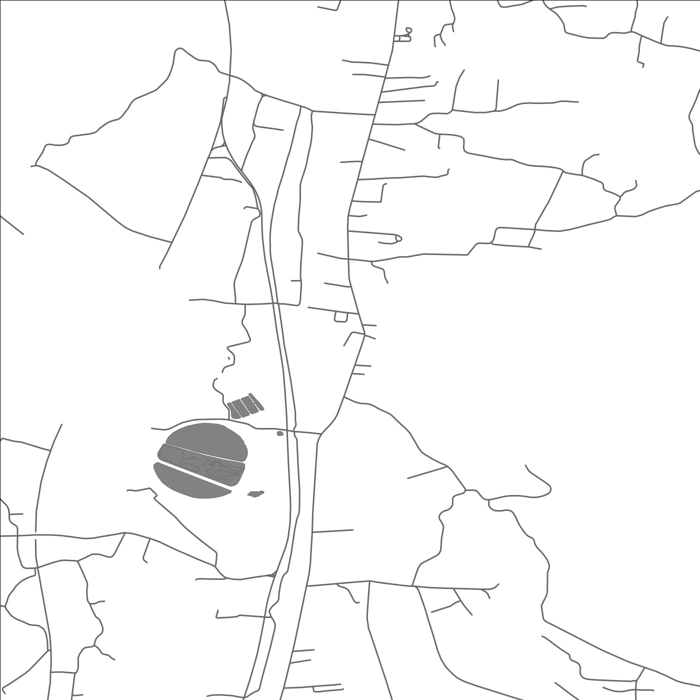 ROAD MAP OF VREOCI, SERBIA BY MAPBAKES