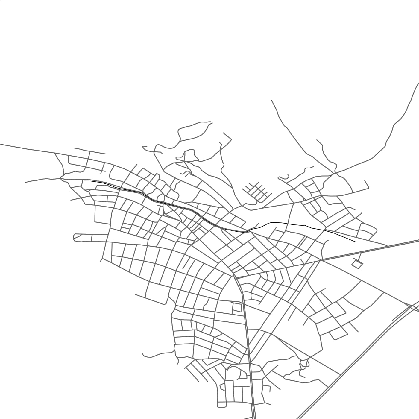 ROAD MAP OF YUNAK, TÜRKIYE BY MAPBAKES