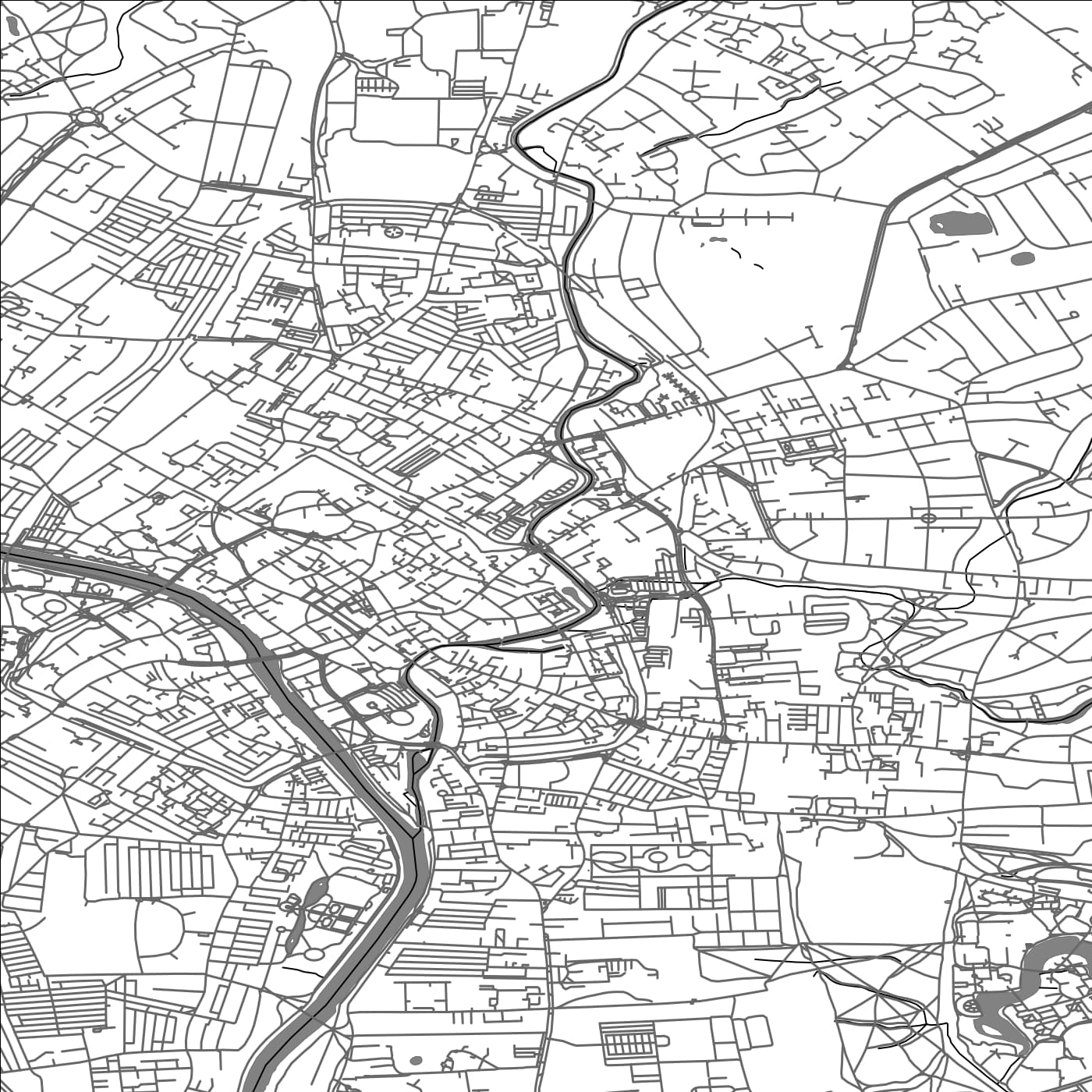 ROAD MAP OF YORK, UNITED KINGDOM BY MAPBAKES