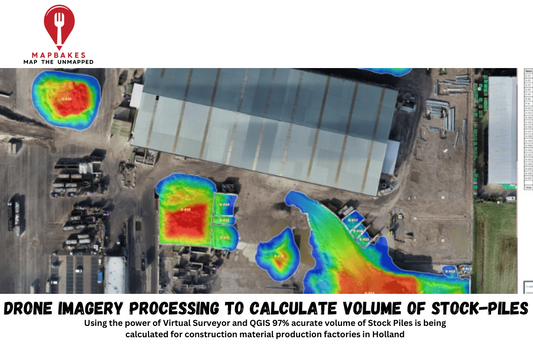 Drone Imagery Processing to calculate Volume of Stock-Piles