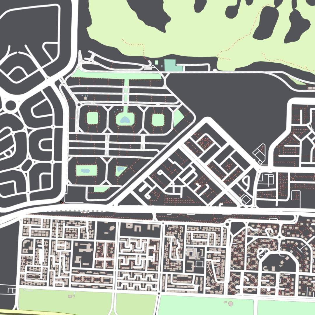 COLOURED ROAD MAP OF EL-MAHMOUDEYA, GEORGIA BY MAPBAKES